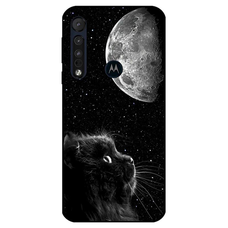 کاور مگافون طرح گربه مدل 1882 مناسب برای گوشی موبایل موتورولا Moto One Macro / Moto G8 Play