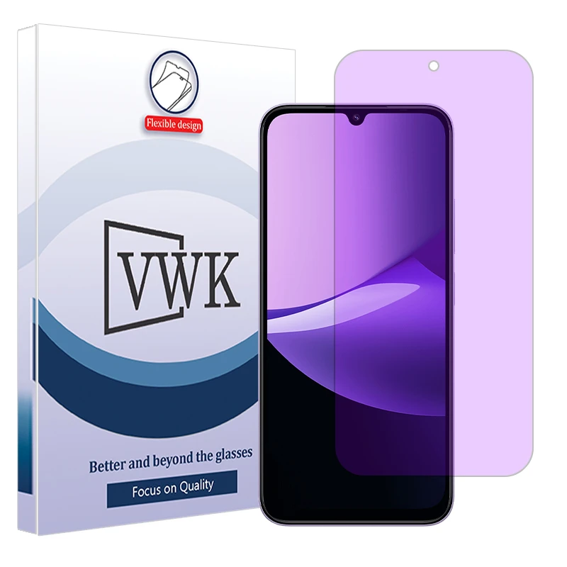 محافظ صفحه نمایش آنتی پرپل وی دبلیو کی مدل Eye Care مناسب برای گوشی موبایل شیائومی Redmi 15C 5G 
