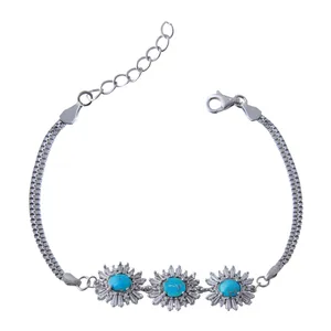    دستبند نقره زنانه بازرگانی میلادی کد DP_127