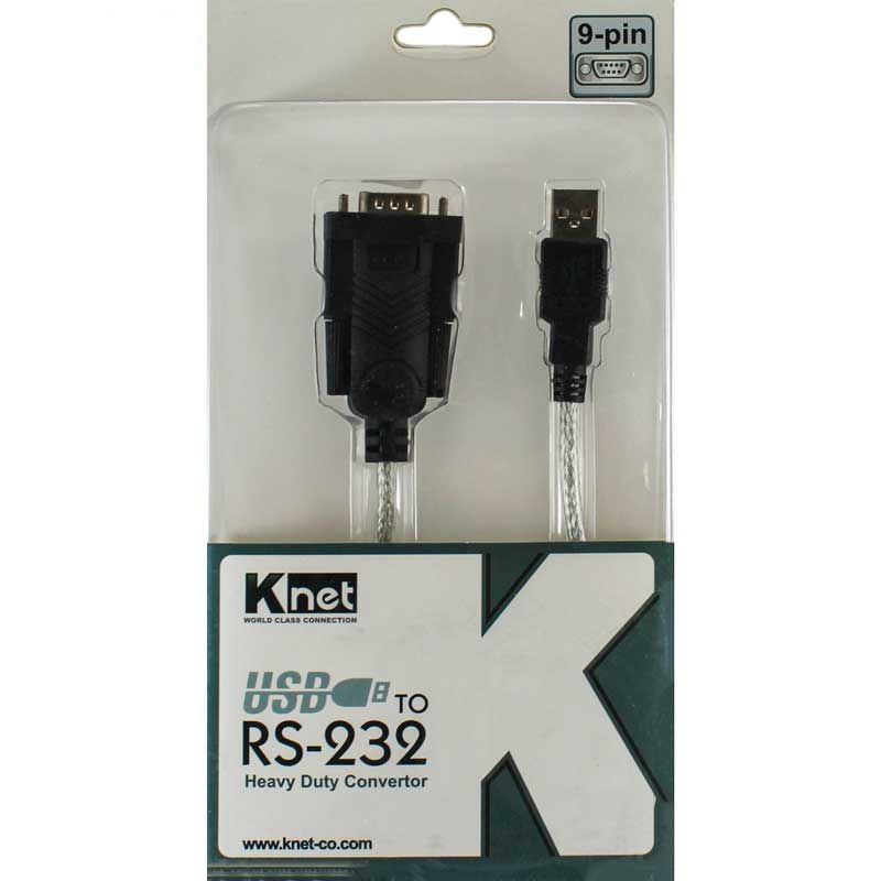 کابل تبدیل USB به RS-232 کی نت مدل k-c232 طول 1.5 متر