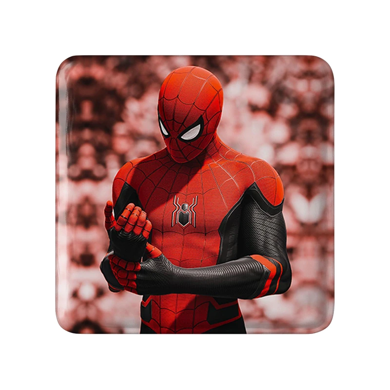مگنت خندالو طرح مرد عنکبوتی مارول Marvel  مدل مربعی کد 19379