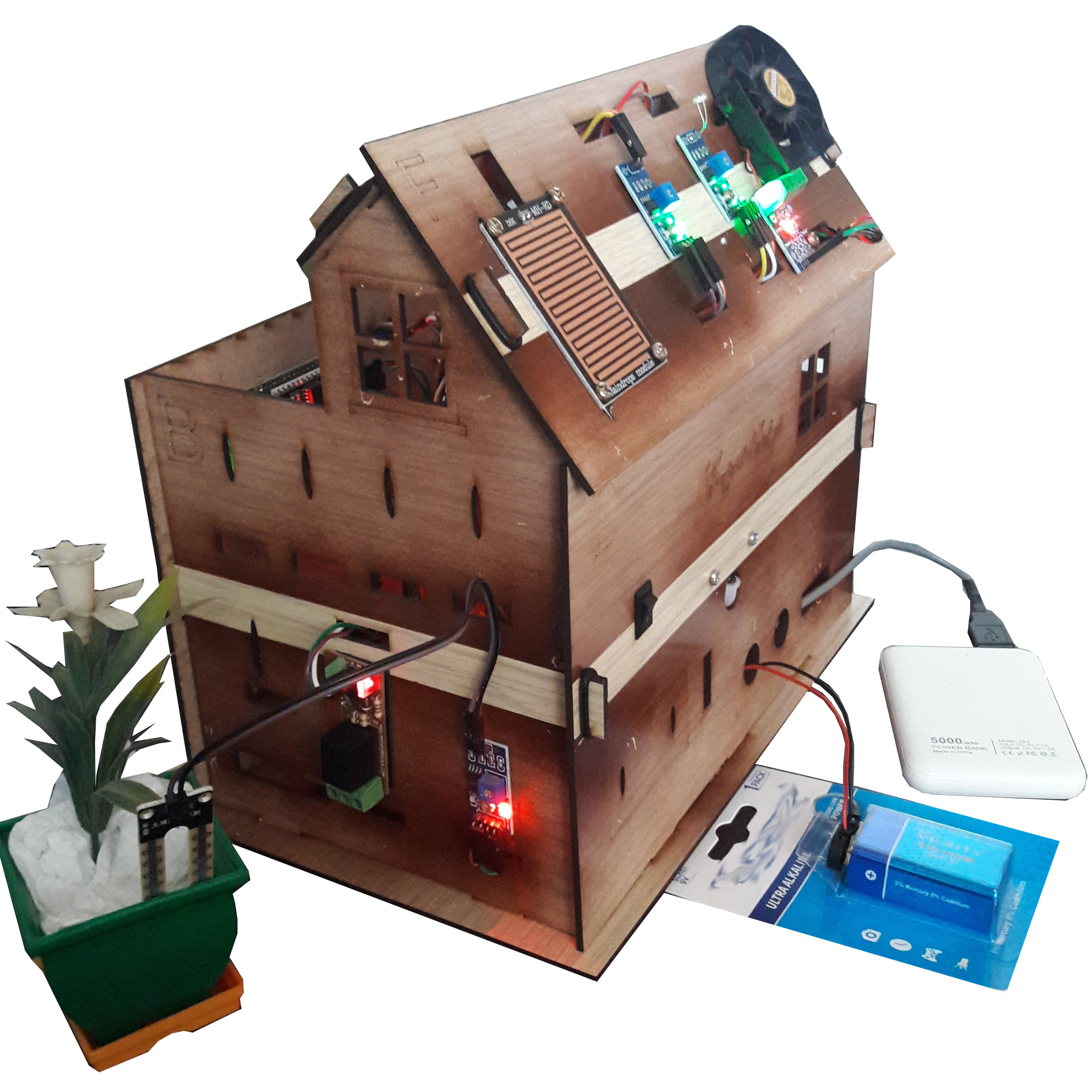 کیت آموزشی مهندسیکا مدل خانه هوشمند کنترل موبایل کد Blutooth-022