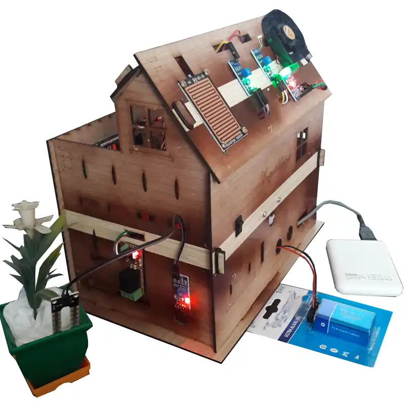 کیت آموزشی مهندسیکا مدل خانه هوشمند کنترل موبایل کد Blutooth-022