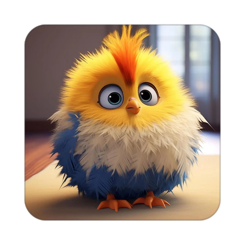 زیر لیوانی کاکتی طرح حیوانات کارتونی مدل mp28085