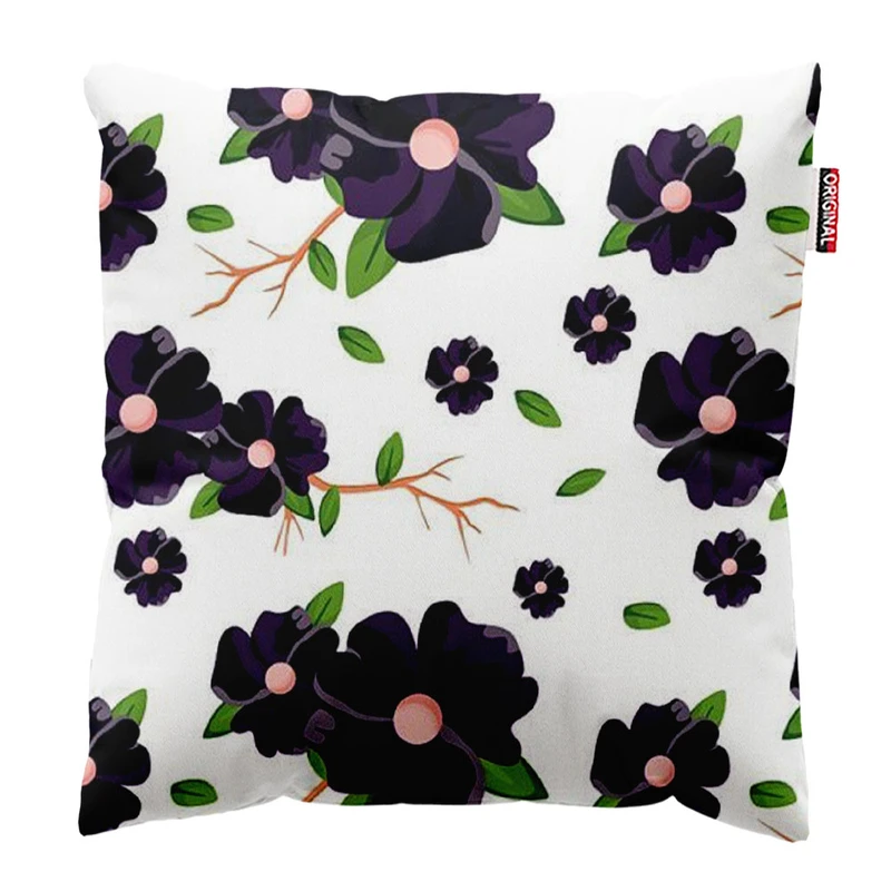  کوسن پاد آفرین طرح گل کد 1832 سایز 30*30 سانتی متر