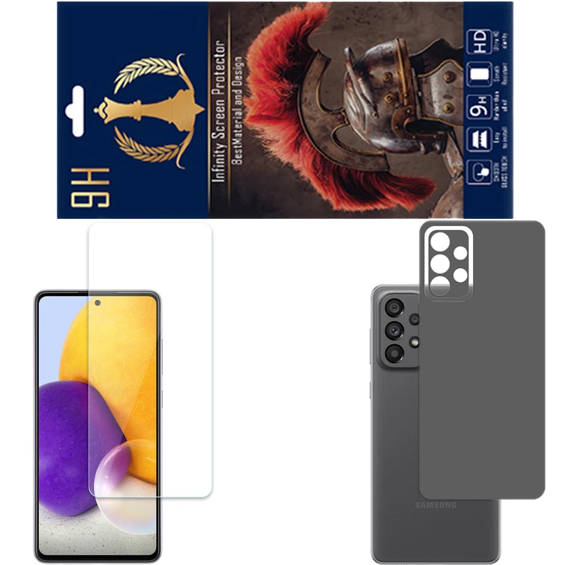 محافظ صفحه نمایش اینفینیتی مدل PRO مناسب برای گوشی موبایل سامسونگ GALAXY A73 به همراه برچسب پوششی