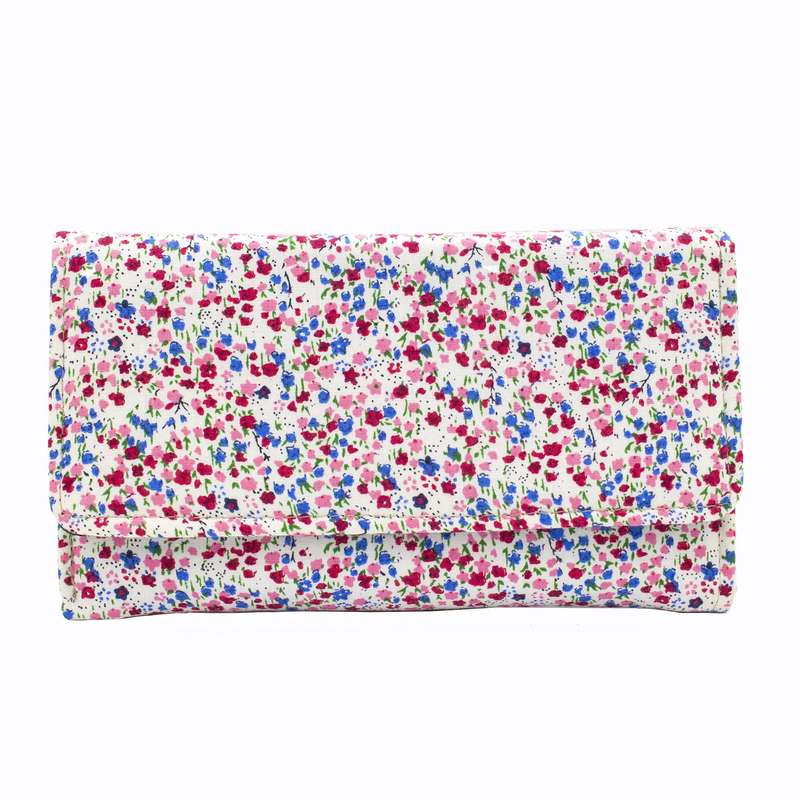 کیف پول زنانه مدل گل ریز کد P1