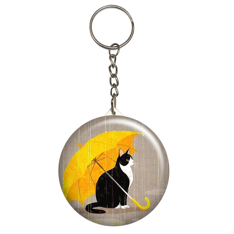 جاکلیدی گالری باجو طرح گربه ملوس و بامزه کد cat 73