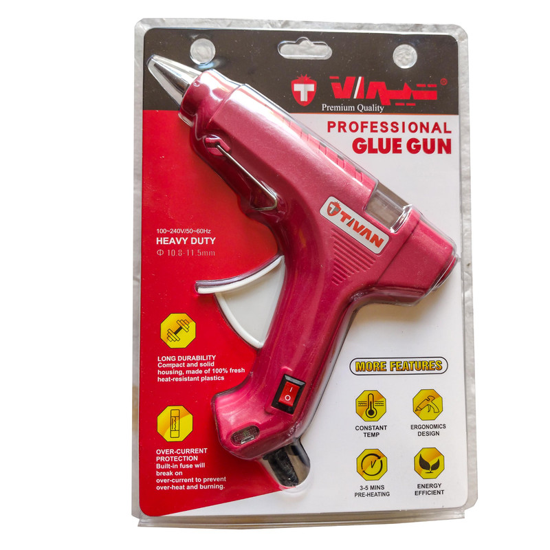 دستگاه چسب حرارتی تیوان مدل PROFESSIONAL GLUE GUN دستگاه چسب حرارتی تیوان مدل PROFESSIONAL GLUE GUN