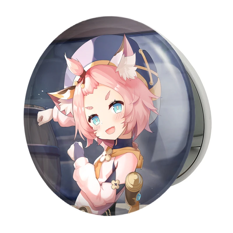 آینه جیبی خندالو طرح بازی گنشین ایمپکت Genshin Impact مدل تاشو کد 24552 