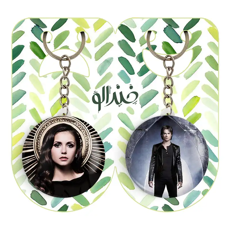 جاکلیدی خندالو مدل دیمون و الینا گیلبرت خاطرات یک خون آشام The Vampire Diaries کد 2027720275 مجموعه 2 عددی