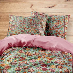 سرویس روتختی مدوپد طرح فرش قشقایی مدرن گل ریز مدل C-bijar-M53 یک نفره 4 تکه