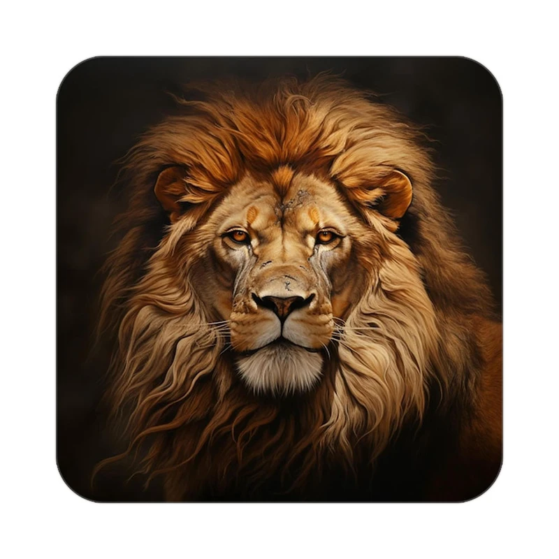 زیر لیوانی کاکتی طرح شیر مدل mp23681