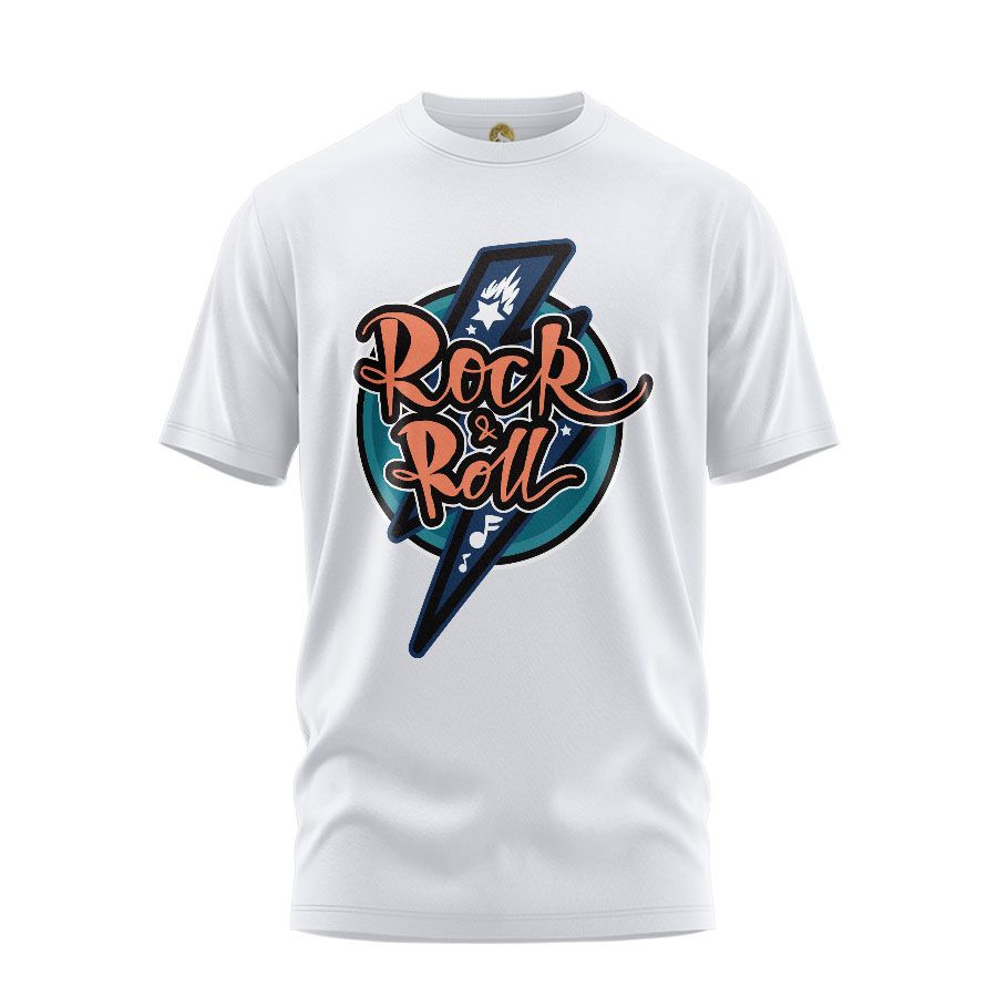 تی شرت آستین کوتاه زنانه هومرو مدل TW300 طرح Rock and roll  -  - 1