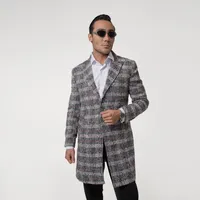پالتو کوتاه مردانه مدل چهارخانه ماهوت 6