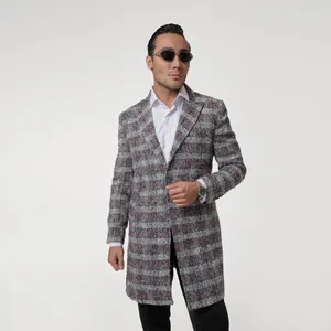 پالتو کوتاه مردانه مدل چهارخانه ماهوت 6