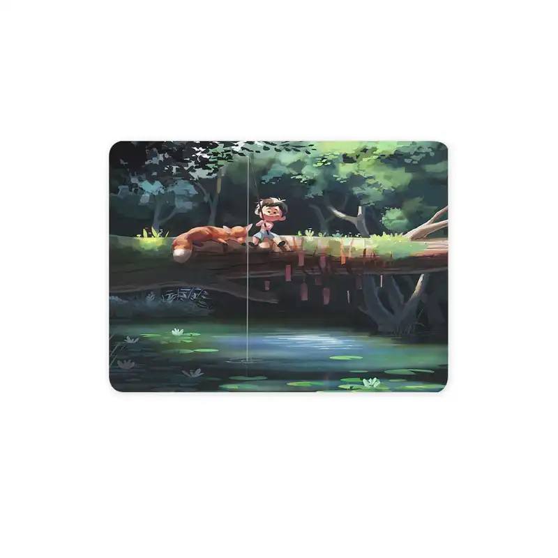 ماوس پد ترمه طراحان ایده مدل روباه و برکه کد rai001