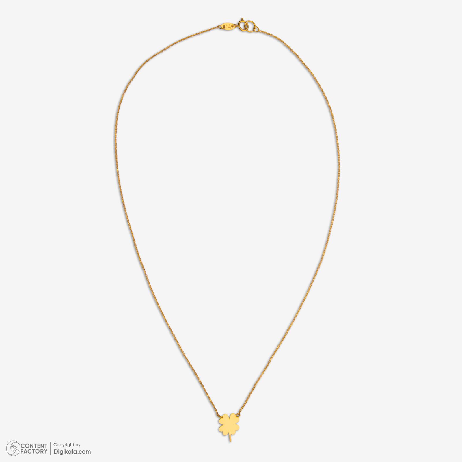 گردنبند طلا 18 عیار زنانه با زنجیر حلقه‌ای (فلامینگو) مایا ماهک مدل MM2179 -  - 3
