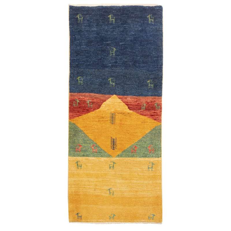 گبه دستباف کناره طول دو متر سی پرشیا کد 129255