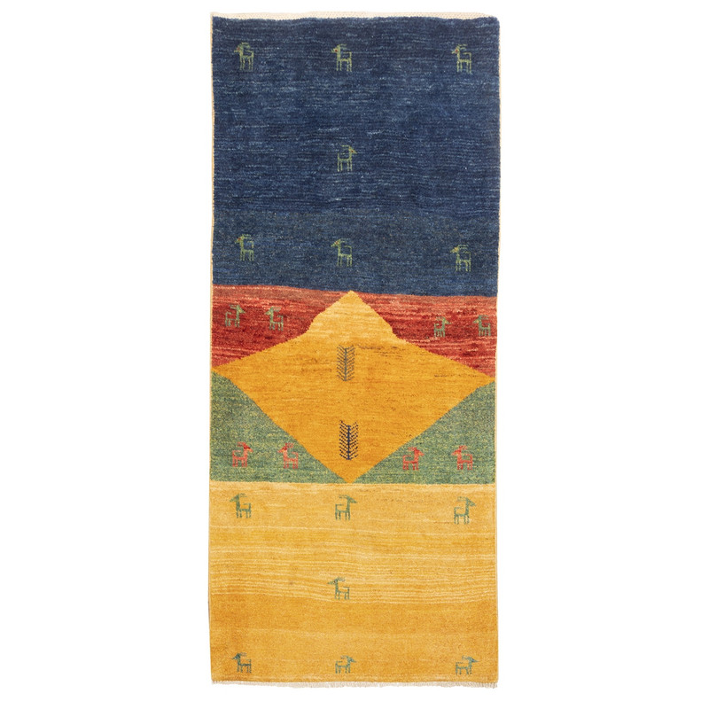 گبه دستباف کناره طول دو متر سی پرشیا کد 129255