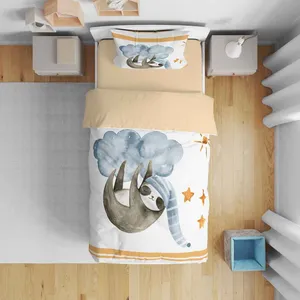 سرویس روتختی نوپه هوم مدل کارتونی T5917 تک نفره 5 تکه