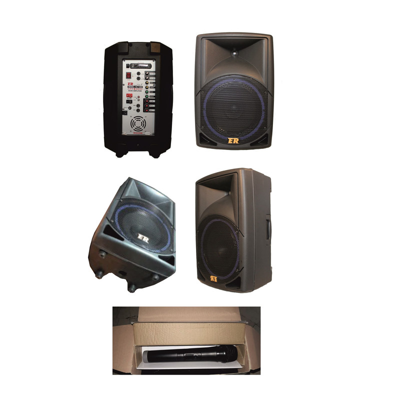 اکو پرتابل اکوروژان مدل RJ140W به همراه میکروفن بی سیم