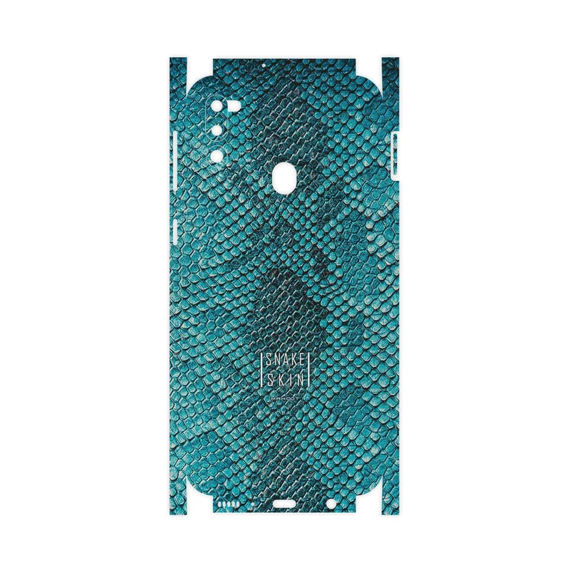 برچسب پوششی ماهوت مدل Blue Snake Skin-FullSkin مناسب برای گوشی موبایل سامسونگ Galaxy M21 (2021) Edition