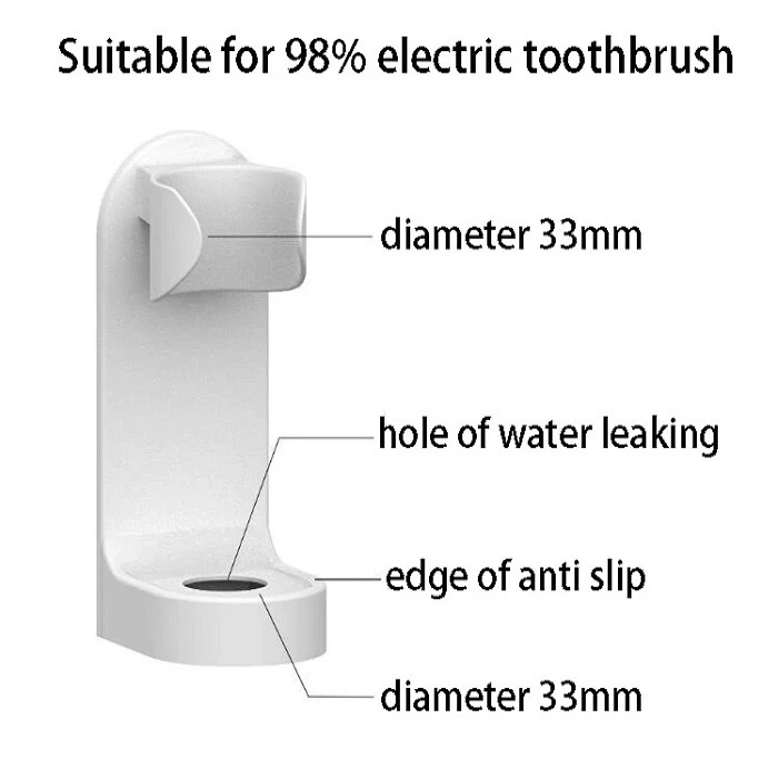 نگهدارنده دیواری مسواک برقی مدل TBH01 عکس شماره 5
