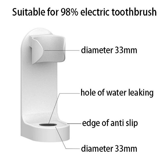 نگهدارنده دیواری مسواک برقی مدل TBH01 نگهدارنده دیواری مسواک برقی مدل TBH01