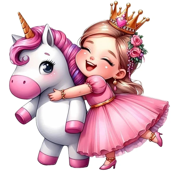 استیکر پارچه و لباس پاد آفرین طرح اسب تک شاخ کد 3778