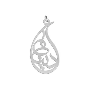آویز گردنبند نقره زنانه لیردا مدل اسم دینا med sss 81