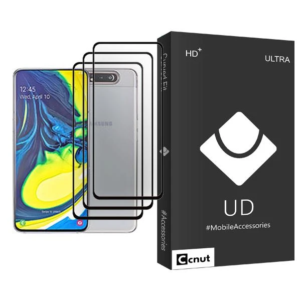 محافظ صفحه نمایش کوکونات مدل UDB Ultra MIX003 مناسب برای گوشی موبایل سامسونگ Galaxy A80 بسته سه عددی