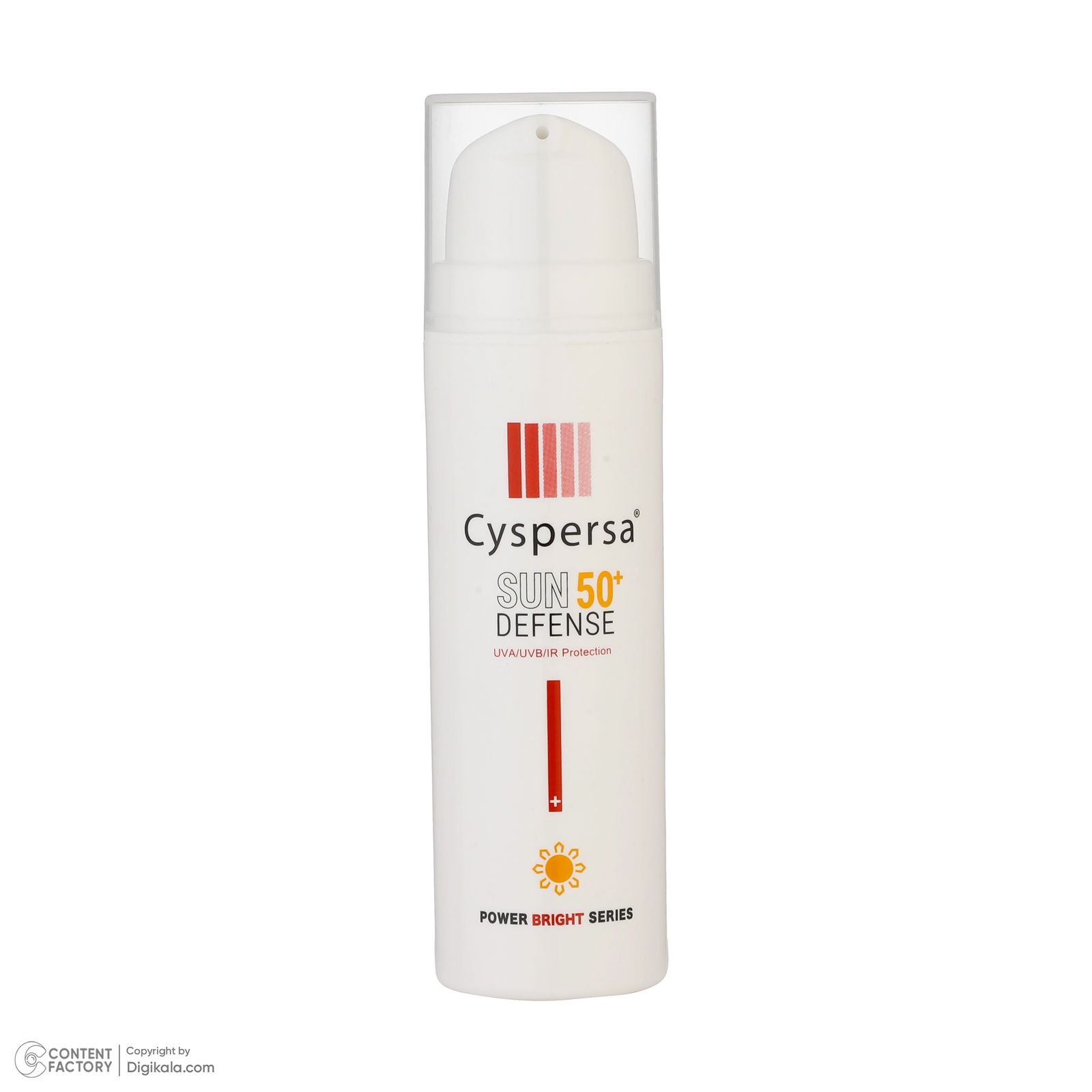 کرم ضد آفتاب بی رنگ سیسپرسا SPF50 مدل ضدلک مناسب برای انواع پوست حجم 50 میلی لیتر -  - 2