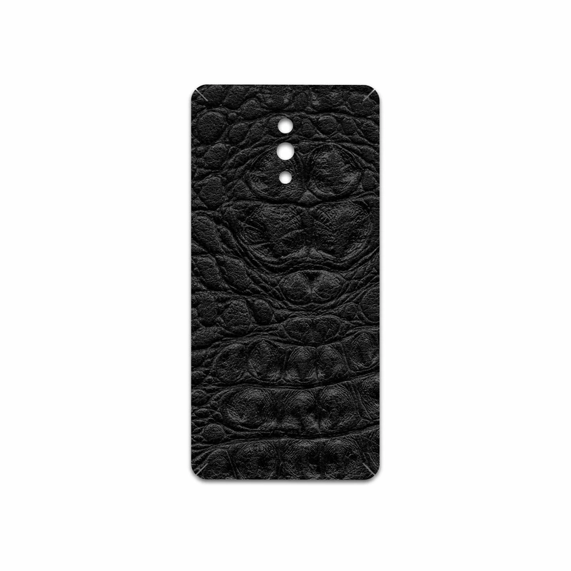 برچسب پوششی ماهوت مدل Black-Crocodile-Leather مناسب برای گوشی موبایل اپو RENO 10X
