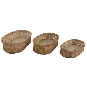 سبد حصیربافی مدل اورینتال کد 033 مجموعه 3 عددی