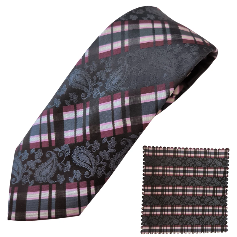 ست کراوات و دستمال جیب مردانه هکس ایران مدل KT-280