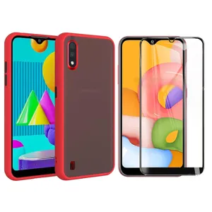 کاور ری گان مدل matte- A01 مناسب برای گوشی موبایل سامسونگ Galaxy A01 به همراه محافظ صفحه نمایش