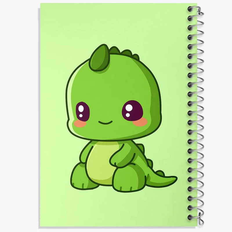 دفتر ژورنال نویسی 50 برگ خندالو مدل نقطه ای طرح دایناسور بامزه کد 29267