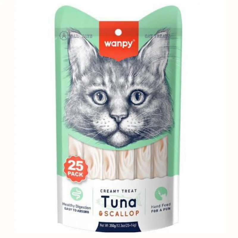 بستنی گربه ونپی مدل tuna scallop 24 وزن 350 گرم