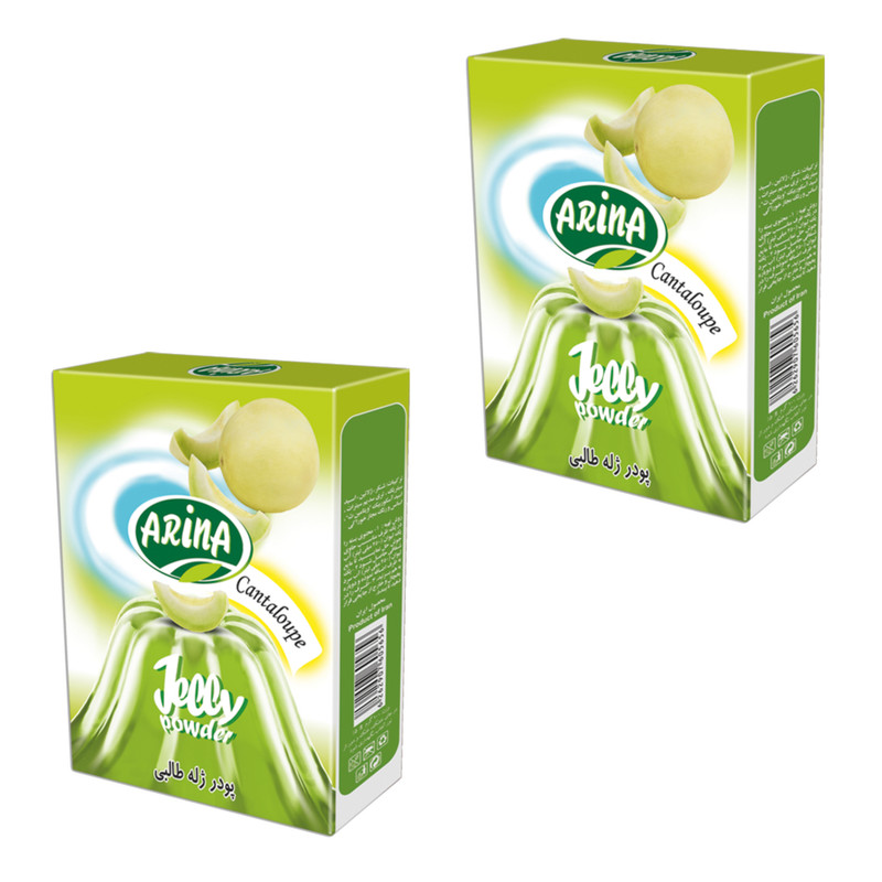 پودر ژله طالبی آرینا - 100 گرم بسته 2 عددی