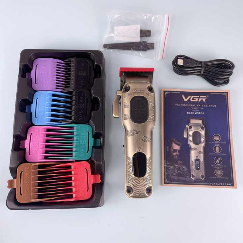 ماشین اصلاح موی سر و صورت وی جی ار شارژی مدل V-027
