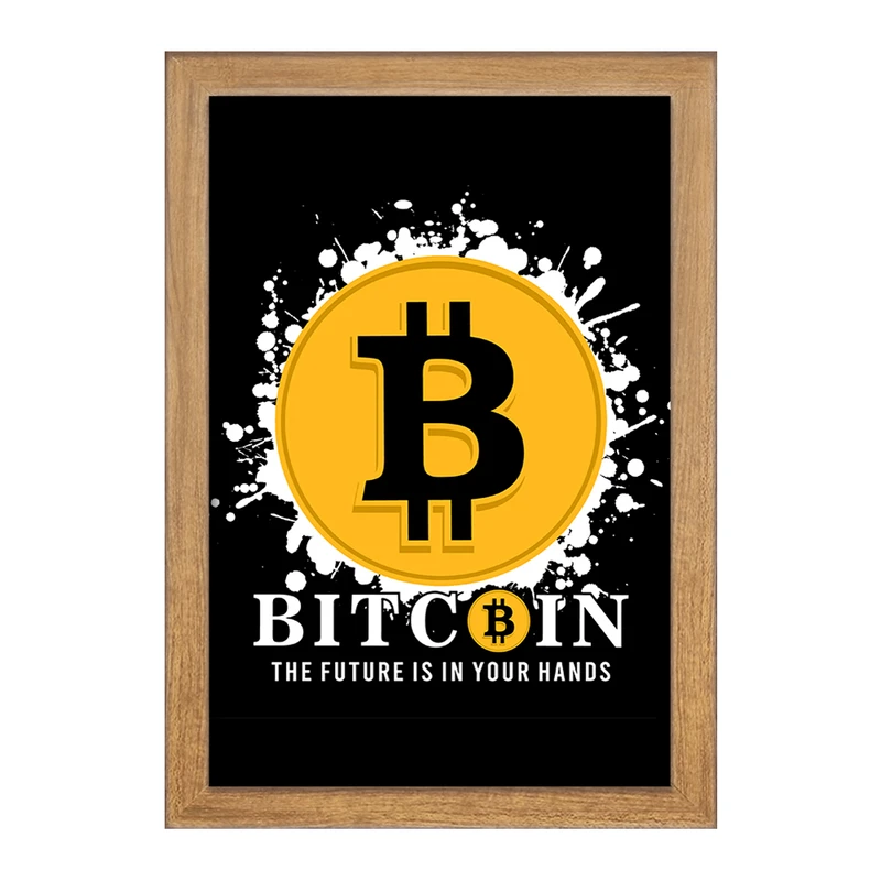 تابلو خندالو مدل ارز دیجیتال بیت کوین  کد 10890