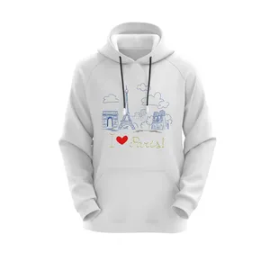 هودی زنانه مدل پاریس کد J274 رنگ سفید