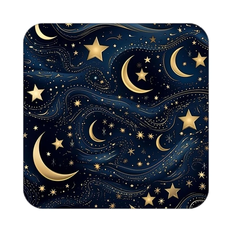 زیر لیوانی کاکتی طرح ماه و ستاره مدل mp52681