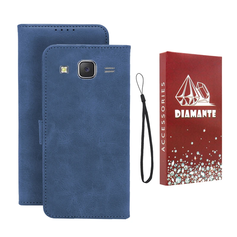 کیف کلاسوری دیامانته مدل Bandaviz Rd مناسب برای گوشی موبایل سامسونگ Galaxy J5 2015 به همراه بند آویز