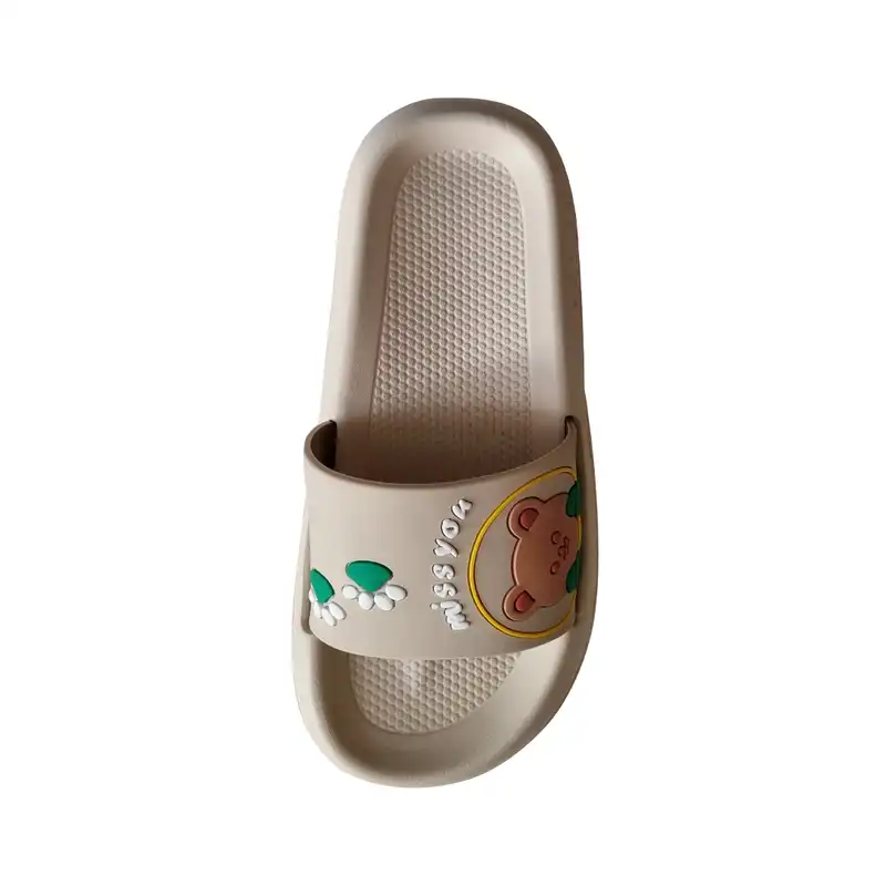 دمپایی زنانه پایون مدل الین طرح خرسی MISS YOU کد 73-BE