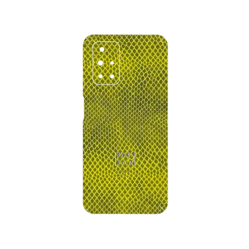 برچسب پوششی ماهوت مدل Yellow Snake Skin مناسب برای گوشی موبایل شیائومی Redmi 10 Prime