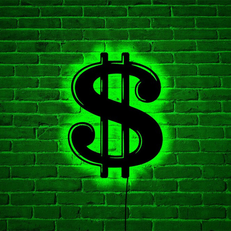 تابلو نوری مدل دلار ریموت دار