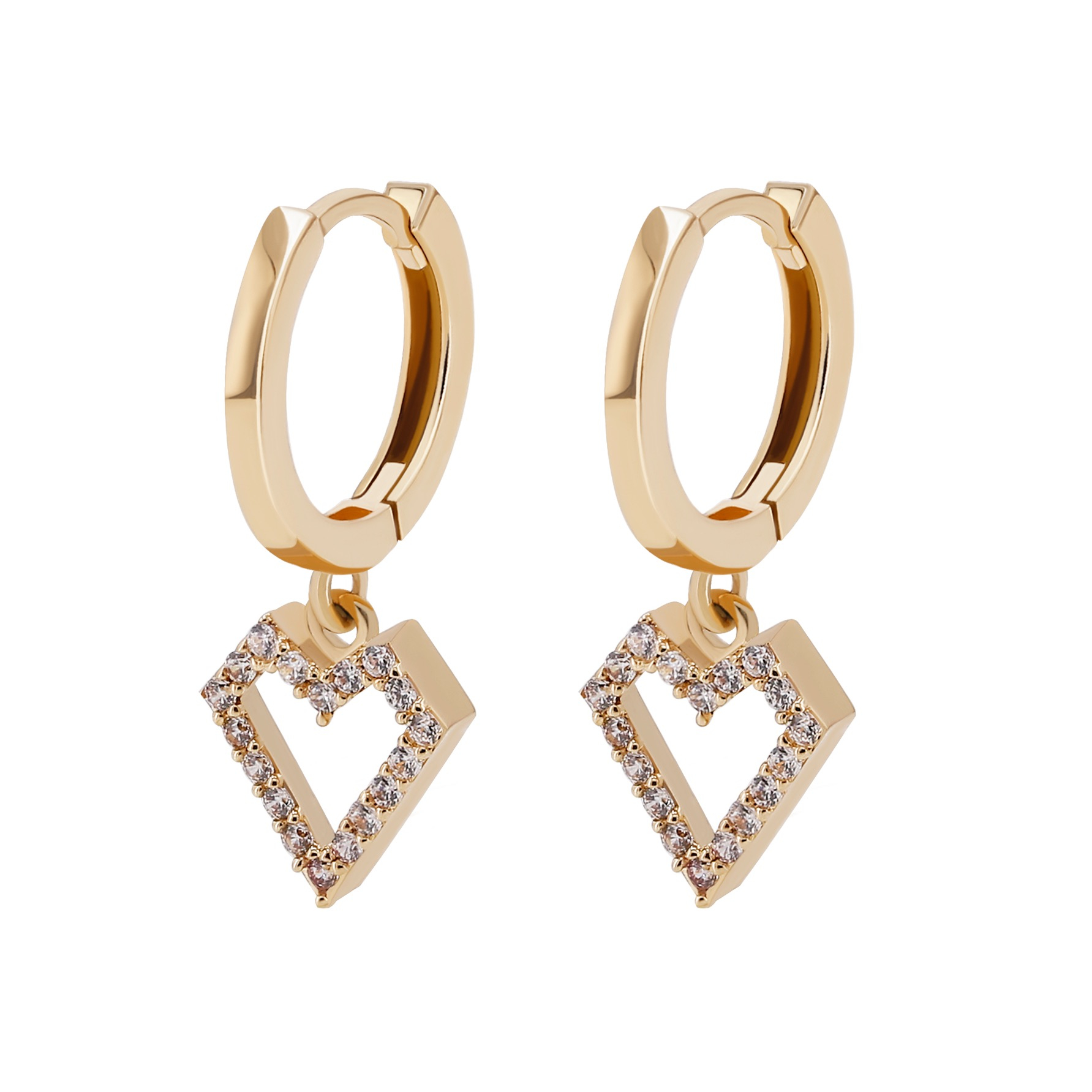 گوشواره طلا 18 عیار زنانه تاج مدل لارا