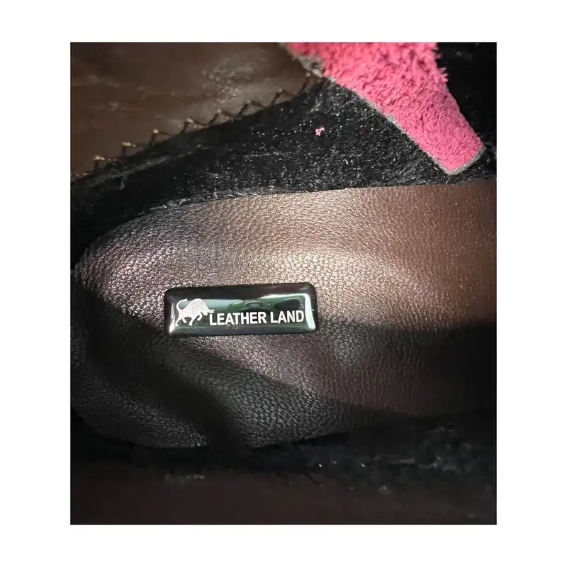 نیم بوت زنانه سرزمین چرم کد 145241 رنگ زرشکی